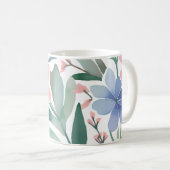 Boho Wildblume Watercolor Floral Pastell Kaffeetasse (VorderseiteRechts)