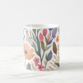 Boho Wildblume Watercolor Floral Pastell Kaffeetasse (Mittel)