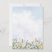 Boho Wildblume Watercolor Personalize Wedding Einladung (Rückseite)