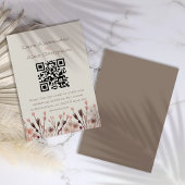 Boho Wildblume Wedding Begleitkarte