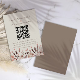 Boho Wildblume Wedding Begleitkarte