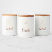 Boho Wildblume Wedding Candle Label Lebensmitteletikett (Flaschen)