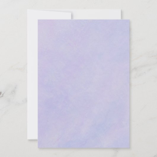 Boho Wildblume Wedding Einladung (Rückseite)