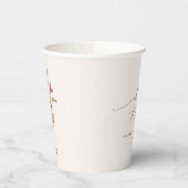 Boho Wildblume Wedding Elegante Fall Vintag Pappbecher (Links)