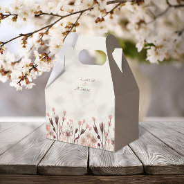 Boho Wildblume Wedding Geschenkschachtel
