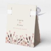 Boho Wildblume Wedding Geschenkschachtel (Rückseite)