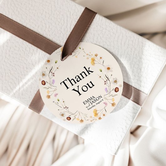 Boho Wildblume Wedding Gift Tags Geschenkanhänger