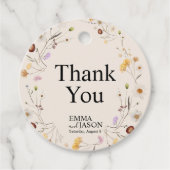 Boho Wildblume Wedding Gift Tags Geschenkanhänger (Vorderseite)