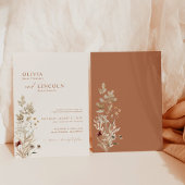 Boho Wildblume Wedding Invite | Modernes Blumenzei Einladung