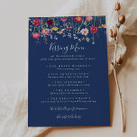 Boho Wildblume Wedding Kissing Menu Game Card<br><div class="desc">Diese hoteleigene Hochzeitskissingkarte eignet sich hervorragend für einen modernen Hochzeitsempfang. Die bunte Auswahl an rosa,  rot,  lila,  gelb,  weiß,  violett,  rot,  bordeauxrot,  wilde Blume.</div>