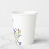 Boho Wildblume Wedding Pappbecher (Links)