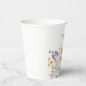 Boho Wildblume Wedding Pappbecher (Rechts)