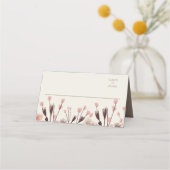 Boho Wildblume Wedding Platzkarte (Vorderseite)