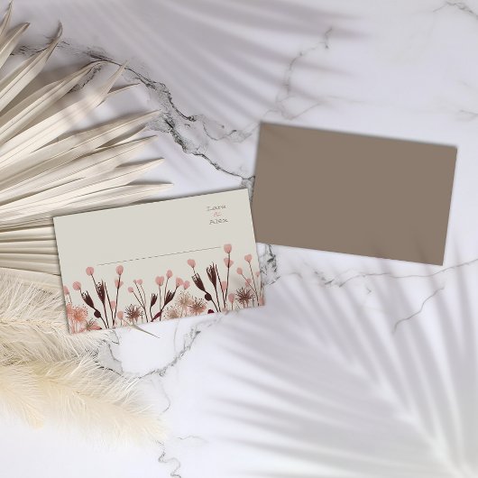 Boho Wildblume Wedding Platzkarte