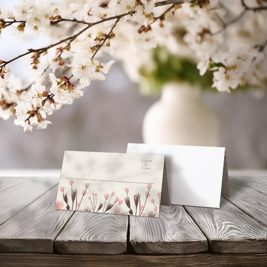 Boho Wildblume Wedding Platzkarte