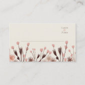 Boho Wildblume Wedding Platzkarte (Vorderseite)