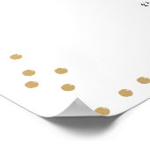 Boho Wildblume Wedding Program Sign Poster (Ecke)