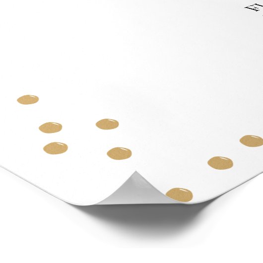 Boho Wildblume Wedding Program Sign Poster (Ecke)