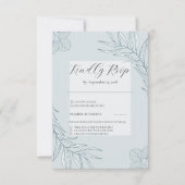 Boho Wildblume Wedding RSVP (Vorderseite)