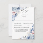 Boho Wildblume Wedding RSVP (Vorderseite)