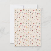 Boho Wildblume Wedding RSVP Card Karte (Rückseite)
