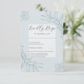 Boho Wildblume Wedding RSVP Karte (Stehend Vorderseite)