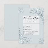 Boho Wildblume Wedding RSVP Karte (Vorne/Hinten)