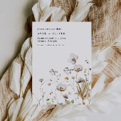 Boho Wildblume Wedding speichert das Datum Einladung