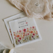 Boho Wildblume Wedding Table Deco Serviette