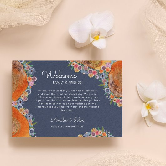 Boho Wildblume Wedding Willkommensgeschenk-Beutel Platzkarte