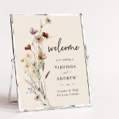 Boho Wildblume Welcome Wedding Poster