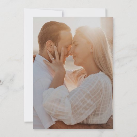 Boho Wildblume Whispers Wedding Einladung (Rückseite)