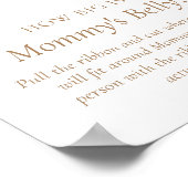 Boho Wildblume Wie groß ist Mommy's Bauchzeichen Poster (Ecke)