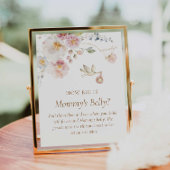 Boho Wildblume Wie groß ist Mommy's Bauchzeichen Poster