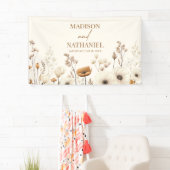 Boho Wildblume Wild Blume Blumengarten Hochzeit Banner (Insitu)