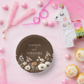 Boho Wildblume Wild Blume Blumengarten Hochzeit Pappteller (Party)