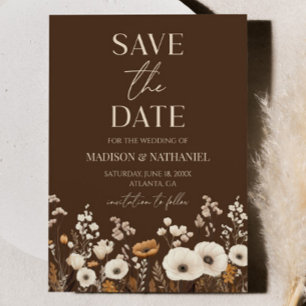 Boho Wildblume Wild Blume Blumengarten Hochzeit Save The Date
