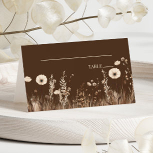 Boho Wildblume Wild Blume Floral Wedding Platzkarte