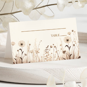 Boho Wildblume Wild Blume Floral Wedding Platzkarte