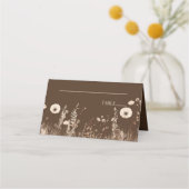 Boho Wildblume Wild Blume Floral Wedding Platzkarte (Vorderseite)