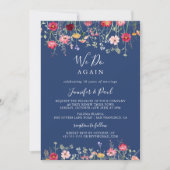 Boho Wildblume wir machen wieder einmal eine Erneu Einladung (Vorderseite)