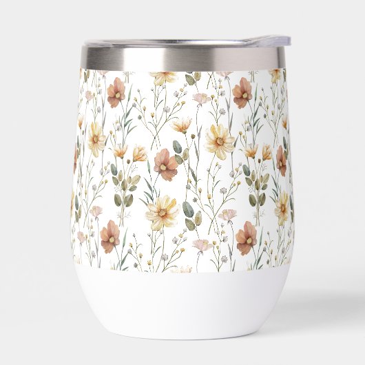 Boho-Wildblumen-Aquarell (Links)