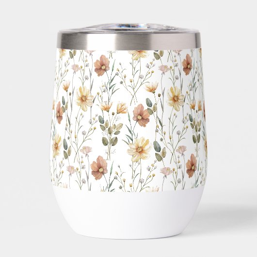 Boho-Wildblumen-Aquarell (Vorderseite)