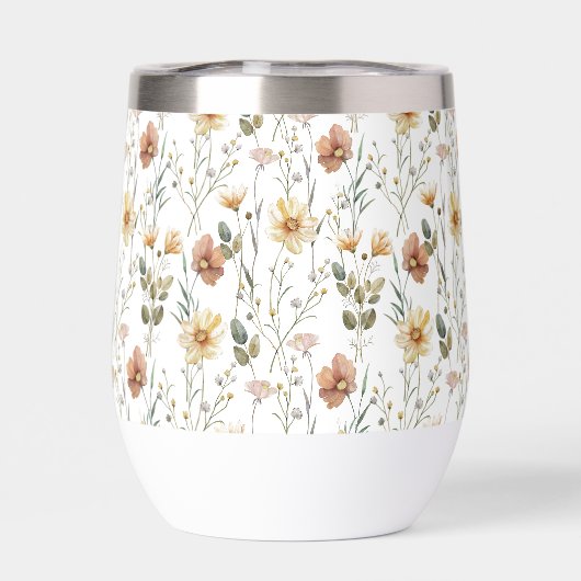 Boho-Wildblumen-Aquarell (Rückseite)