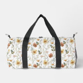 Boho-Wildblumen-Aquarell Duffle Bag (Vorderseite)