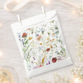 Boho-Wildblumen-Aquarell-Frühlingsblume Geschenktütchen (Ausgeschnitten)