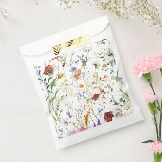 Boho-Wildblumen-Aquarell-Frühlingsblume Geschenktütchen (Versiegelt)