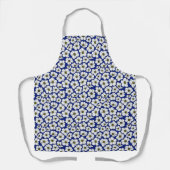 Boho-Wildblumen auf Blau Schürze (Vorderseite)