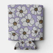 Boho-Wildblumen auf Lavendel  Dosenkühler (Rückseite)