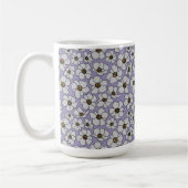 Boho-Wildblumen auf Lavendel Kaffeetasse (Links)